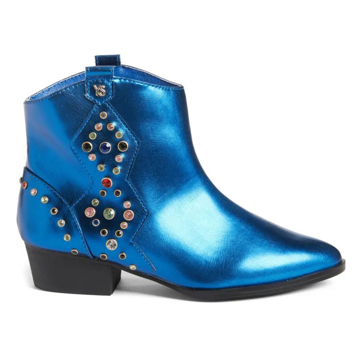 Miss Dallas Gem Western Boot in Blue - Kids from Yosi Samra