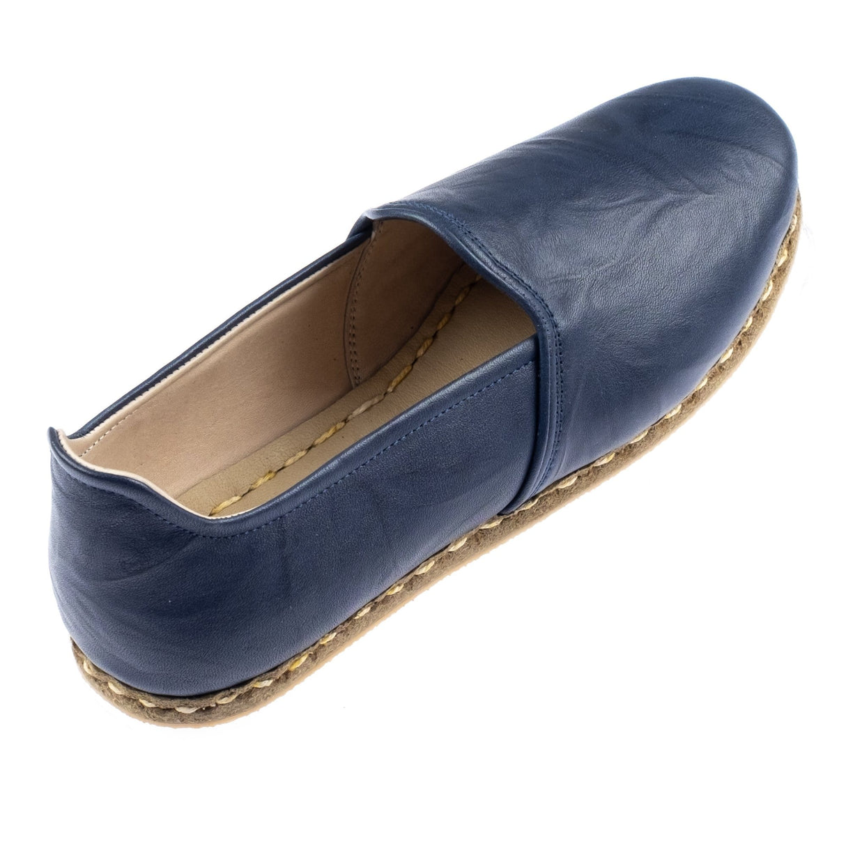 Men's Navy Slip On Shoes from Atlantis Handmade Shoes