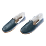 Men's Dark Green Shearlings from Atlantis Handmade Shoes