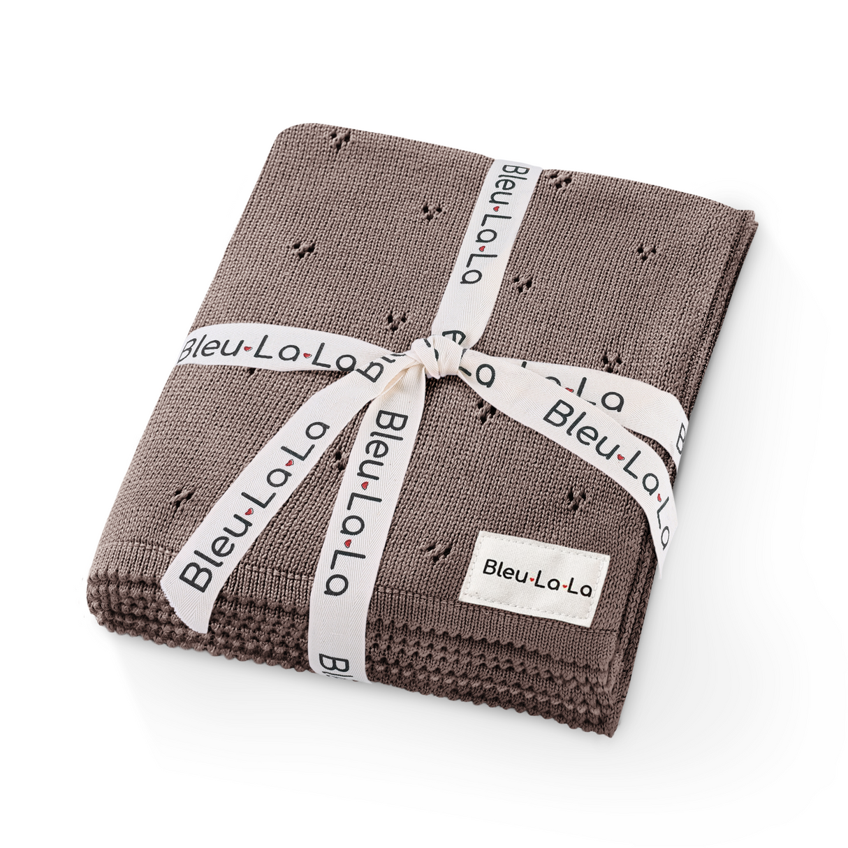 Organic Pointelle Luxury Knit Swaddle Blanket from Bleu La La