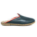 Women's Dark Green Slippers from Atlantis Handmade Shoes