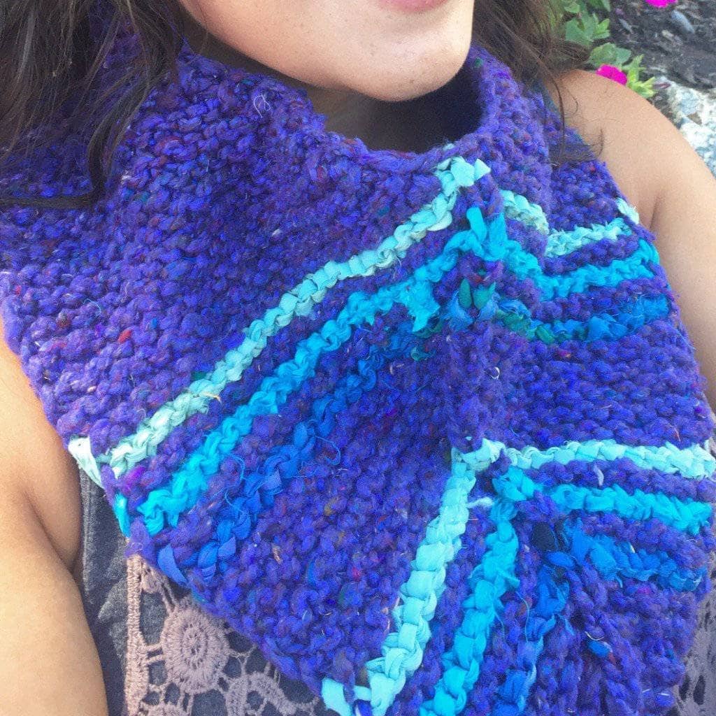 Darn Good Handkerchief Cowl Pattern from Darn Good Yarn