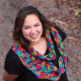 Darn Good Ripple Infinity Scarf Crochet Pattern from Darn Good Yarn