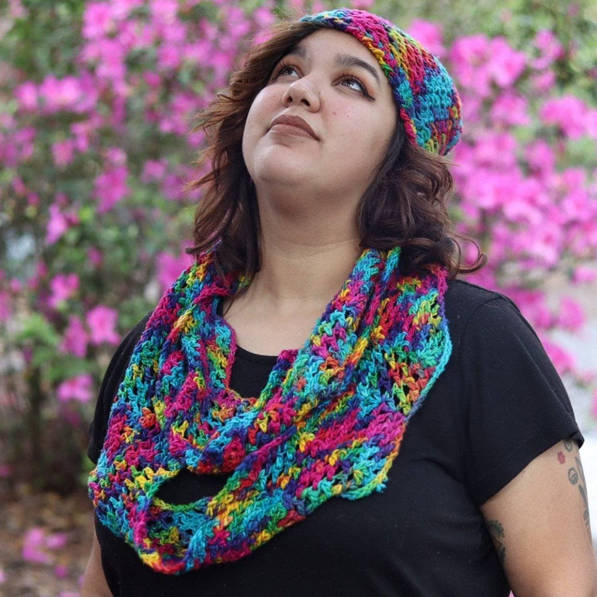Darn Good Ripple Slouch Hat Crochet Pattern from Darn Good Yarn