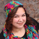 Darn Good Ripple Slouch Hat Crochet Pattern from Darn Good Yarn