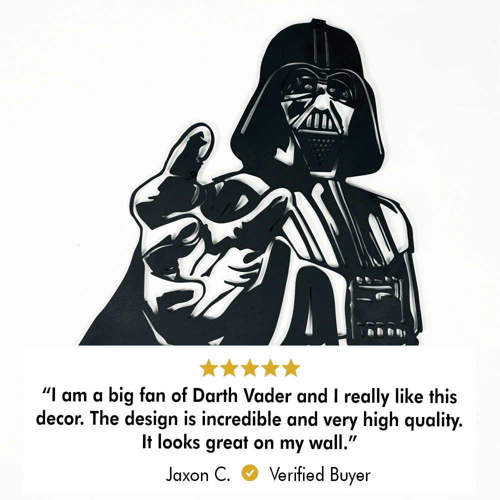 Darth Wader Metal Wall Art from VITAHOME DESIGN LLC