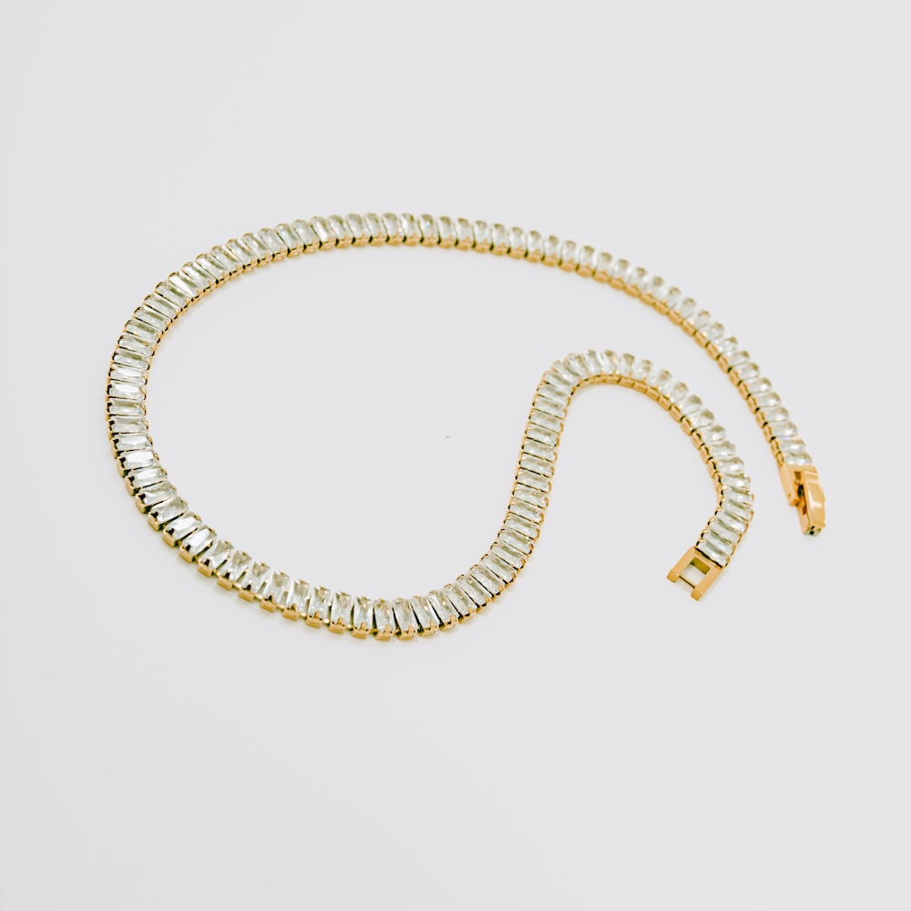 Dazed In Diamonds Choker Necklace - WATERPROOF from Pretty Simple