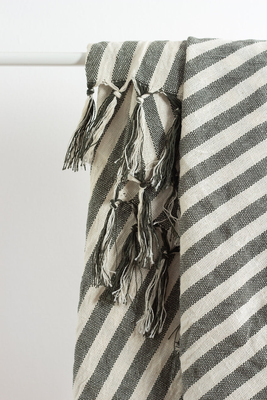 Girit Dark Green Towel from Eastern Woven