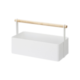 Storage Caddy - 2 Sizes - Steel + Wood from Yamazaki Home