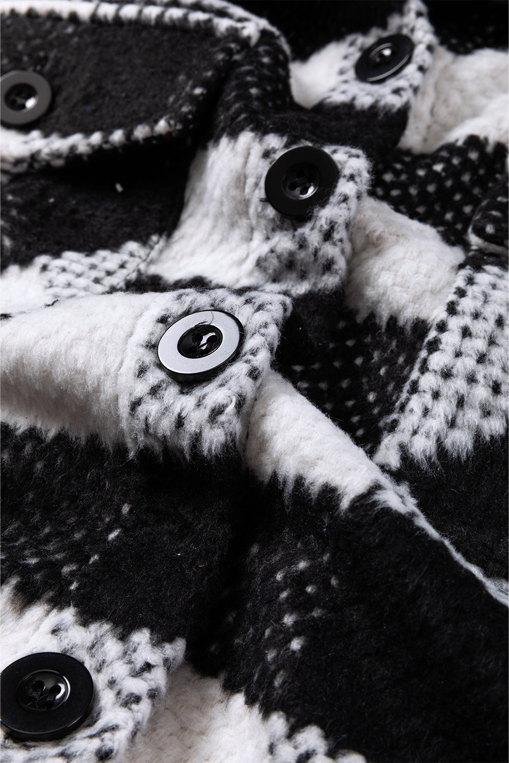 Black and White Buffalo Check Jacket from MsDressly