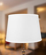 White 16"W x 11"H Floor Lampshade From LampsUSA