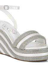 My Bliss Rhinestone Studded Wedge Sandals from My Pampered Life Seattle