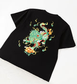Emerald Kirin Embroidery Tee from Niepce Inc