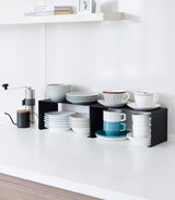 Stackable Countertop Shelf - Two Sizes - Steel from Yamazaki Home