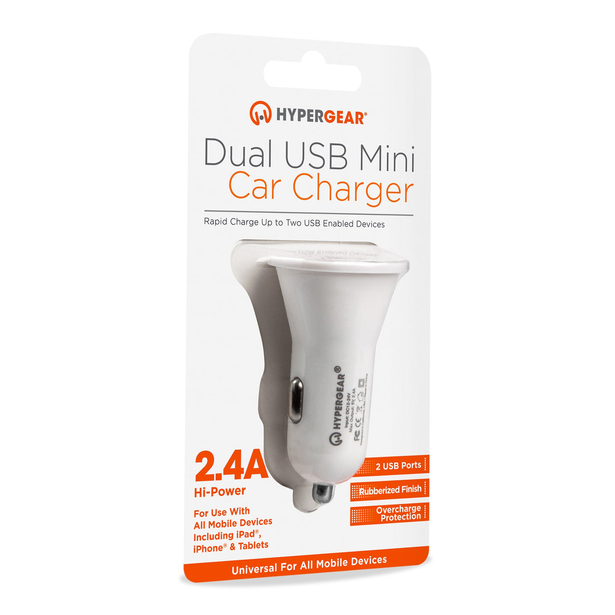 HyperGear Dual USB 2.4A Rubberized Vehicle Charger Gen-2 from Jupiter Gear Home