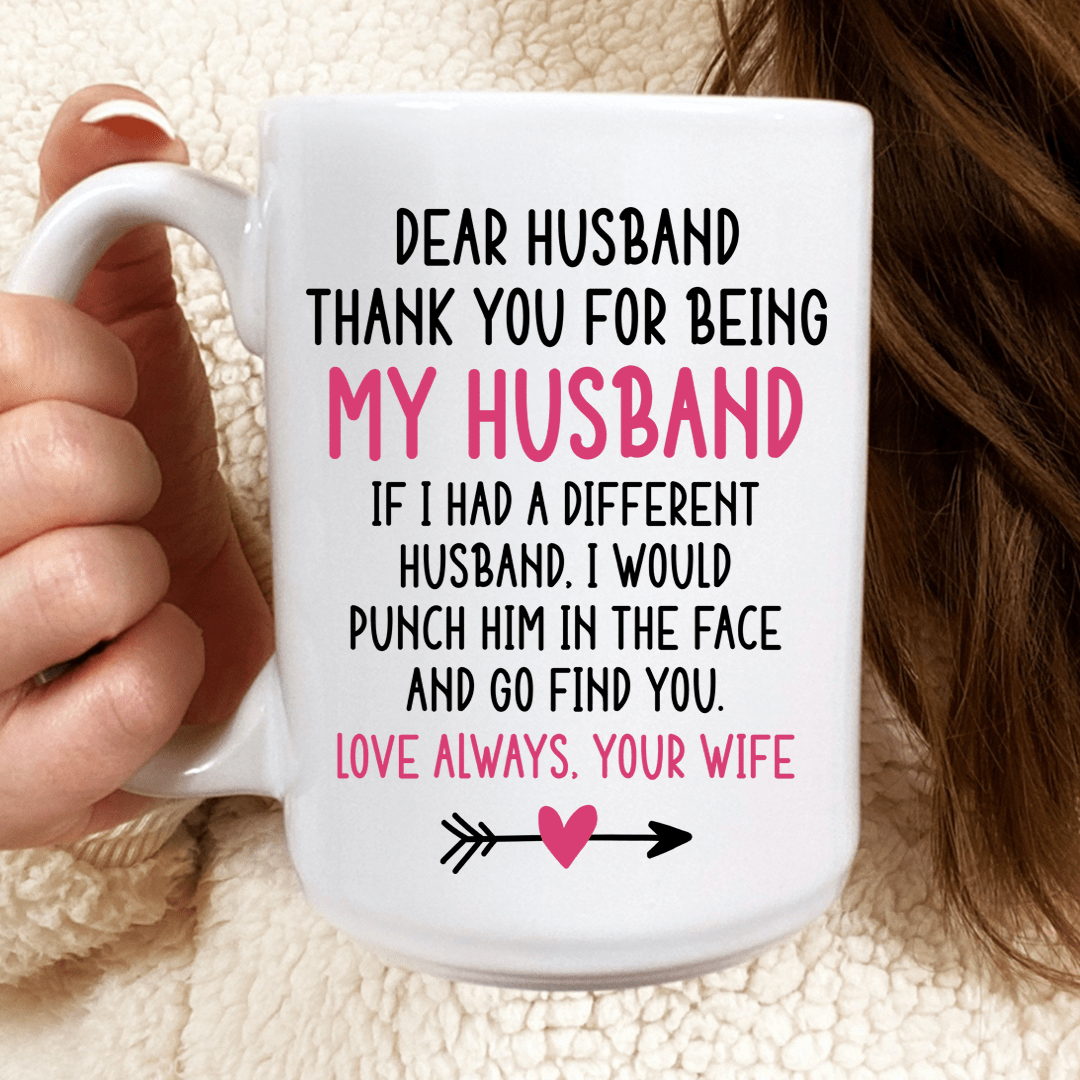 Dear Husband Mug From Peachy Sunday