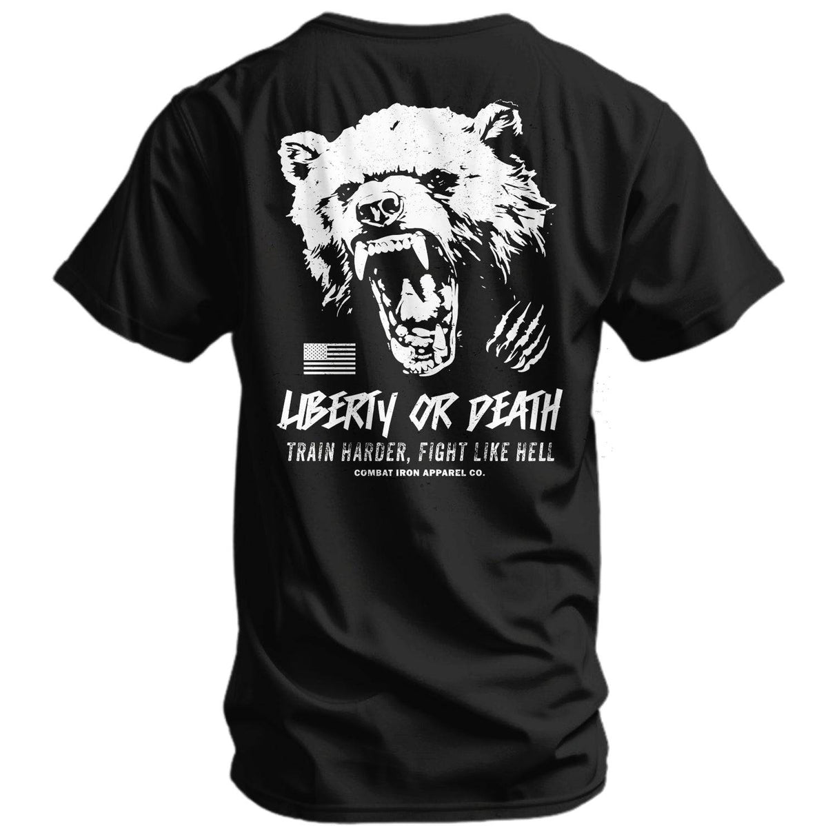 Liberty Or Death Fight Like Hell Men's T-Shirt From Combat Iron Apparel