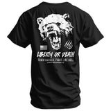 Liberty Or Death Fight Like Hell Men's T-Shirt From Combat Iron Apparel