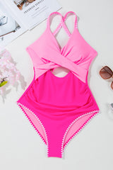 Nina Ric Rac Trim One Piece Swimsuit from Threaded Pear