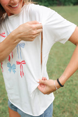 Relaxed Fit Zip Breastfeeding Tee from Movemama