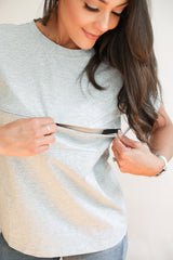 Full Zip Breastfeeding Tee From Movemama