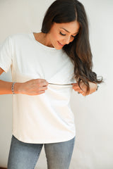 Full Zip Breastfeeding Tee From Movemama