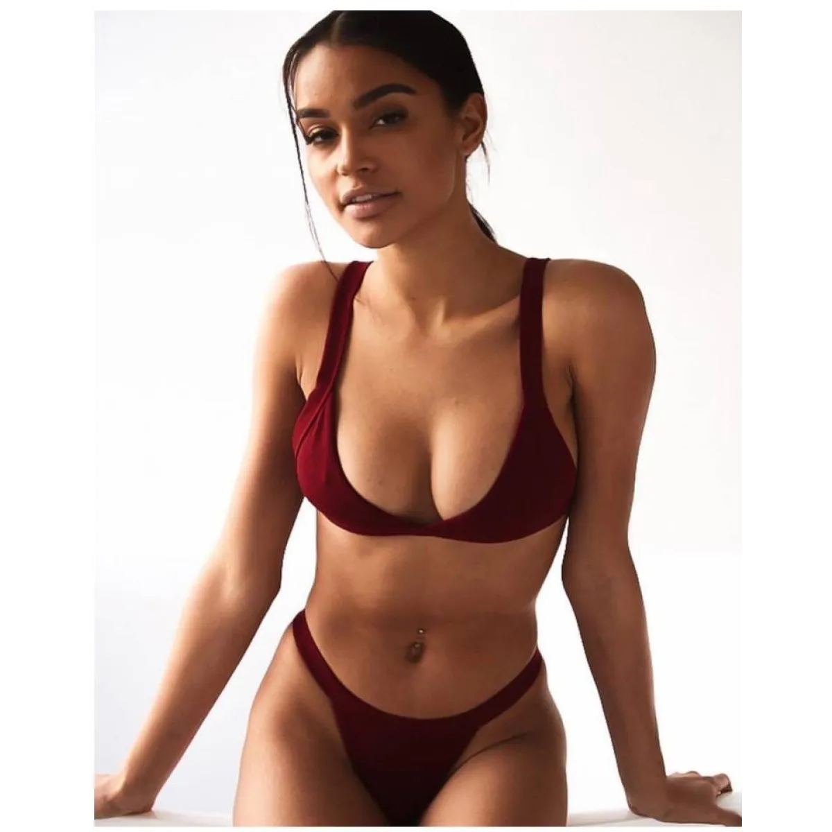 Deep-V Bikini Swimsuit from Kawaii Stop