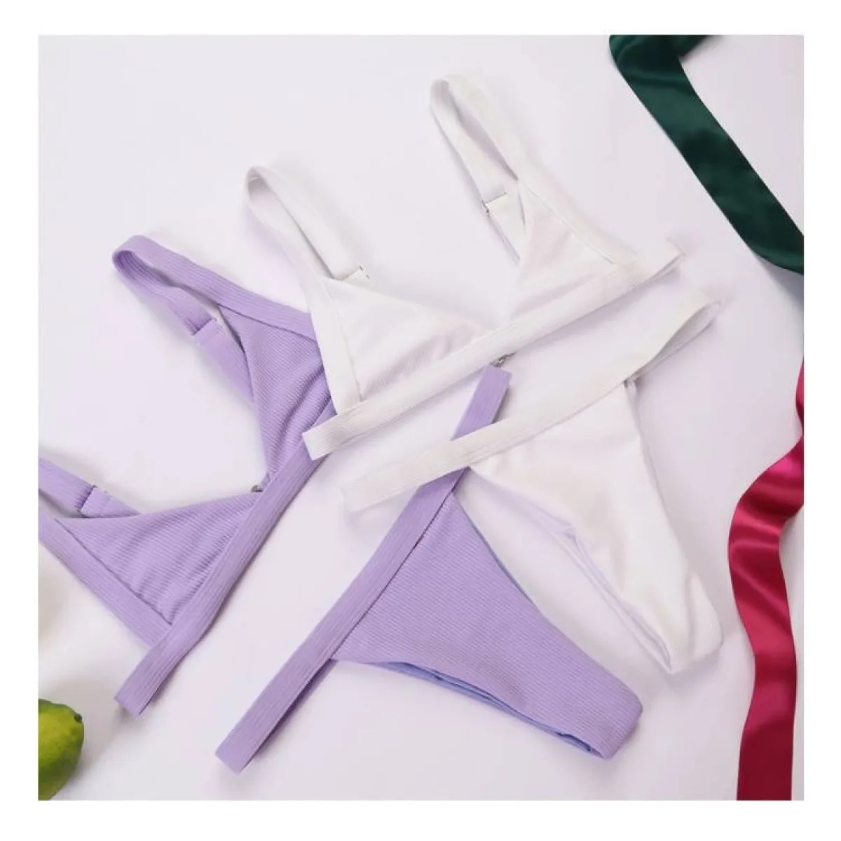 Deep-V Bikini Swimsuit from Kawaii Stop