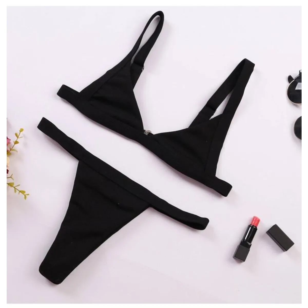 Deep-V Bikini Swimsuit from Kawaii Stop