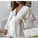 Deep-V Mini Dress From Kawaii Stop