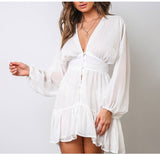 Deep-V Mini Dress From Kawaii Stop