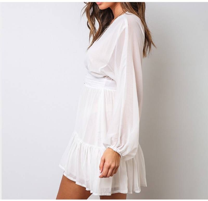 Deep-V Mini Dress From Kawaii Stop