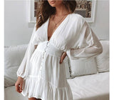 Deep-V Mini Dress From Kawaii Stop