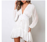 Deep-V Mini Dress From Kawaii Stop