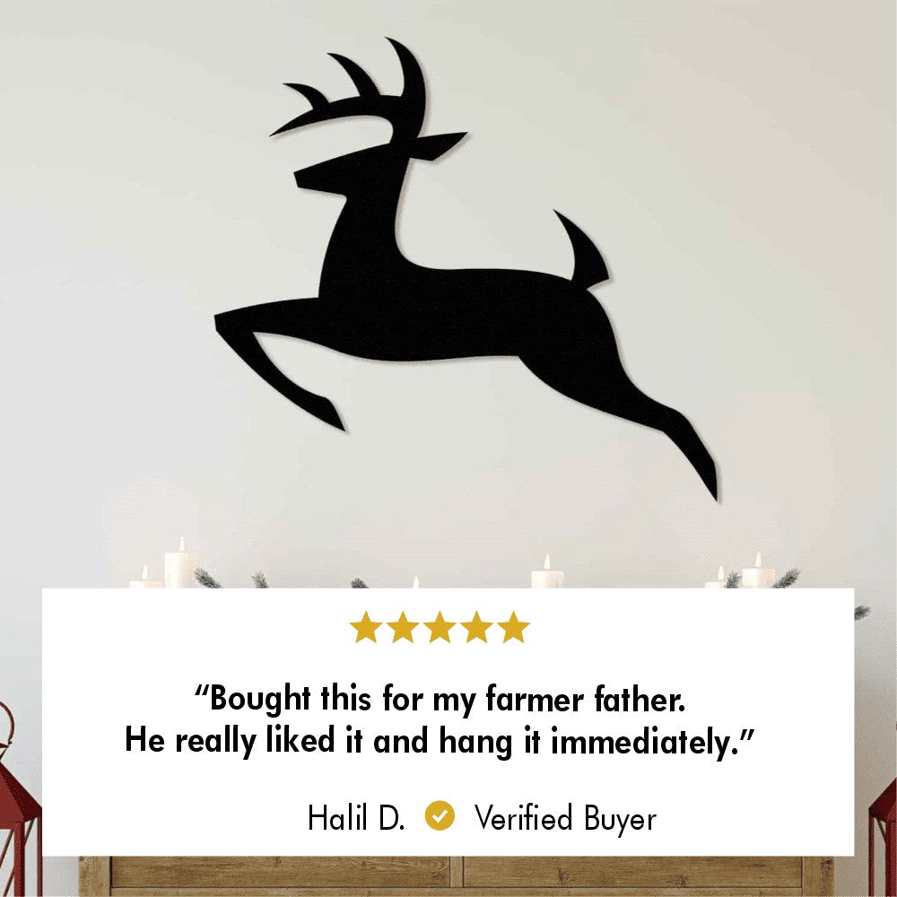 DEER Silhouette Metal Wall Decor from VITAHOME DESIGN LLC