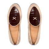 Men's Sandstone Croc Milano Loafer From Del Toro Shoes