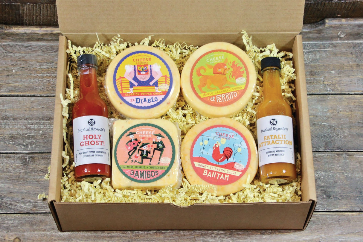 Deluxe Hot and Spicy Gift Collection from Cheese Brothers, Inc.