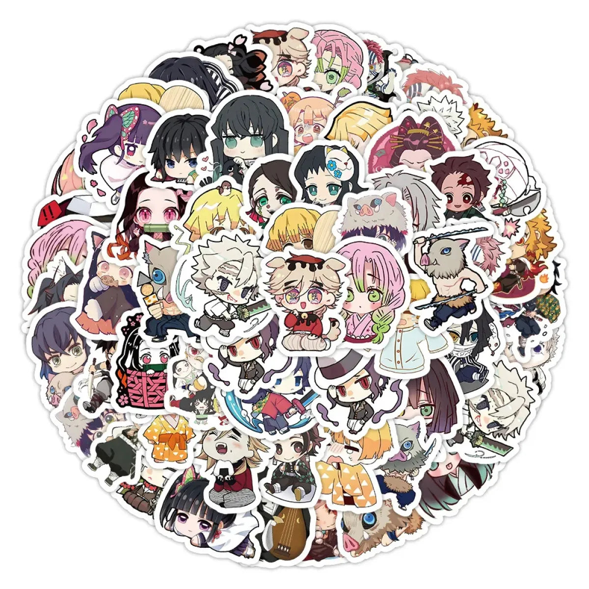 Demon Slayer Stickers - 10/30/60pcs from Kawaii Stop