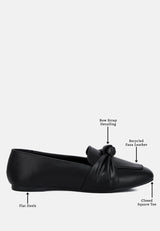Denali Recycled Faux Leather Flat Loafers from London Rag International