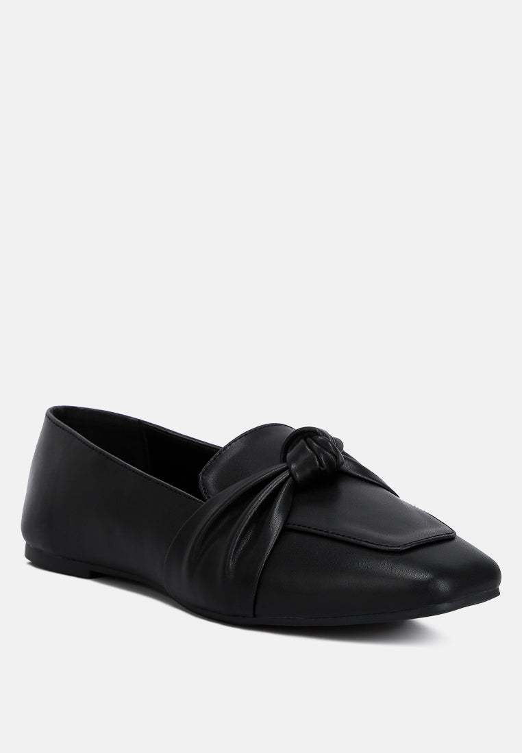 Denali Recycled Faux Leather Flat Loafers from London Rag International