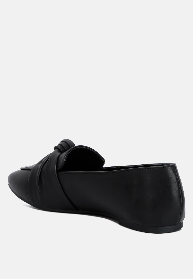 Denali Recycled Faux Leather Flat Loafers from London Rag International