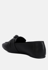 Denali Recycled Faux Leather Flat Loafers from London Rag International
