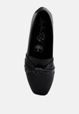 Denali Recycled Faux Leather Flat Loafers from London Rag International