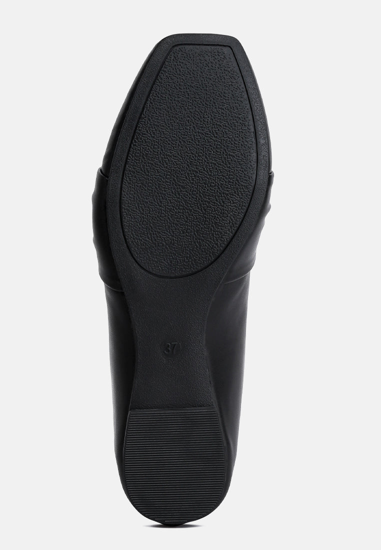 Denali Recycled Faux Leather Flat Loafers from London Rag International