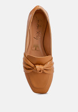 Denali Recycled Faux Leather Flat Loafers from London Rag International
