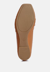Denali Recycled Faux Leather Flat Loafers from London Rag International