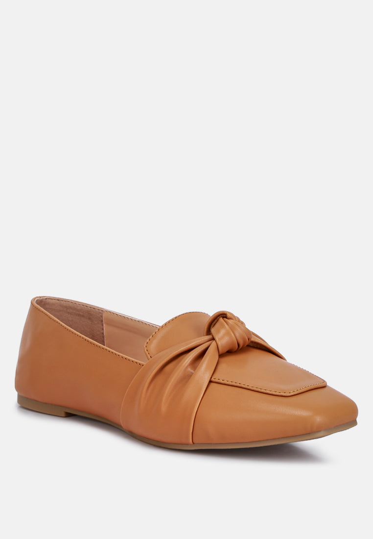 Denali Recycled Faux Leather Flat Loafers from London Rag International