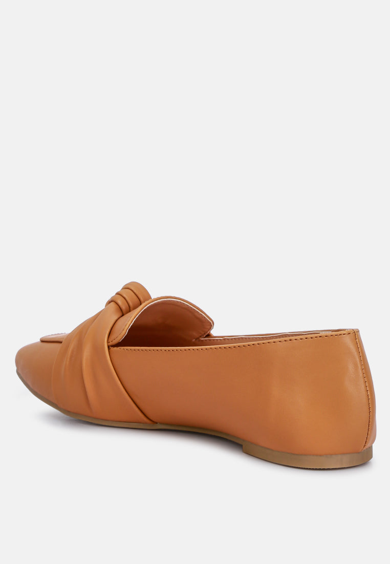 Denali Recycled Faux Leather Flat Loafers from London Rag International