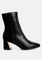 Desire Suede Back Panel High Ankle Boots from London Rag International