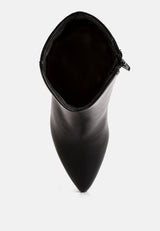 Desire Suede Back Panel High Ankle Boots from London Rag International